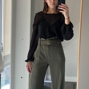 Aritzia Sold Babaton Hunter Green Slacks